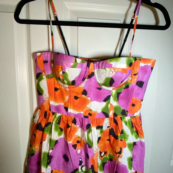 Bustier Flowered Dress - Picture 3 of 5